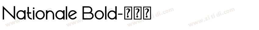 Nationale Bold字体转换